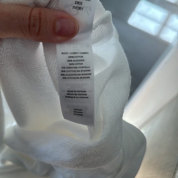 BRAND NEW Rails Button Sweatshirt, white, size medium - Picture 4 of 4